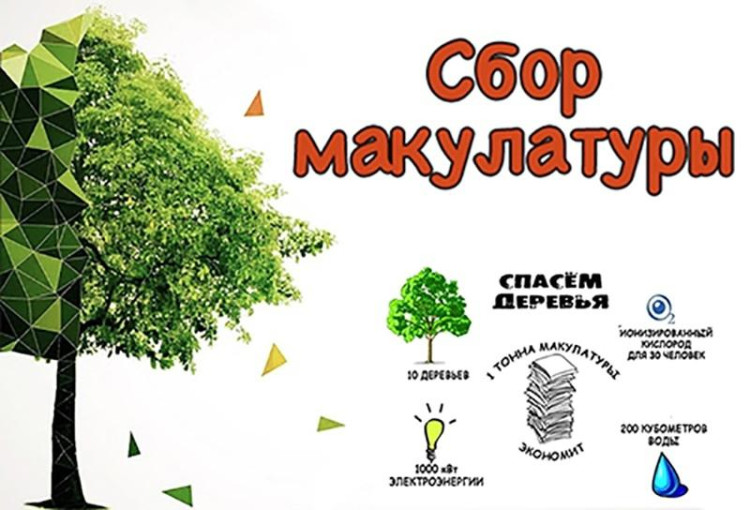 Акция "Сбор макулатуры" Акция "Сбор макулатуры".